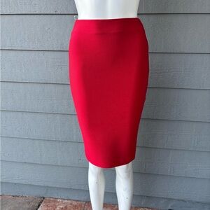 Hera Collection Red Pencil Skirt